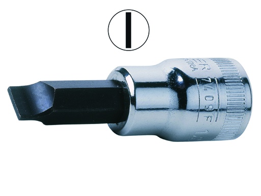[7409F-8] Socket driver 3/8" flat tip