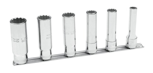 [7806MD] Pikkade kaksteistkant padrunvõtnete kmpl 7805DM 10-22mm 1/2" 6 osa siinil