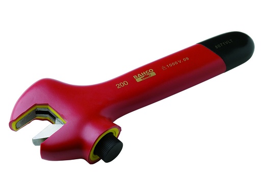 [8071VLT] Insulated adjustable wrench with side nut 8071VLT 205mm max 29mm 1000V VDE