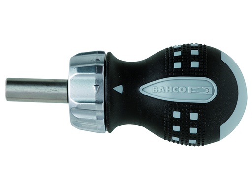 [808050S] Stubby ratcheting 1/4" bit holder screwdriver 95mm