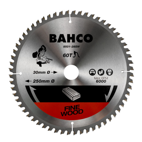 [8501-305-30-60SW] Circular saw blade Bahco 305x30mm 60H 0°, for wood