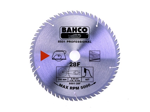 [8501-31F] Saeketas Bahco 315x30mm 40H 18°, puidule