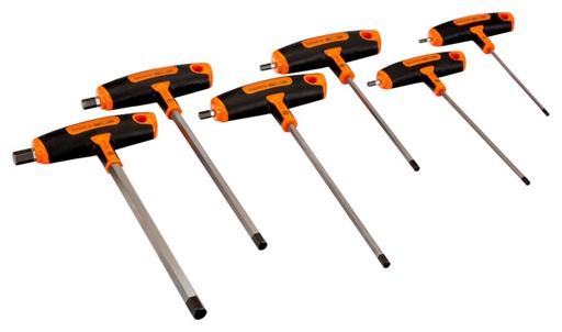 [903T-1] T-handle hexagon screwdrivers set 3/4/5/8/10mm 6 pcs