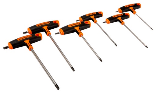 [903T-2] T-handle Torx screwdrivers set T10;T15;T20;T25;T30;T40 6 pcs