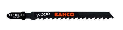 [91-434-5P] Jigsaw blades for hardwood T-shank 1,45x135mm 5pcs material thickness 4-65mm 8TPI bimetal