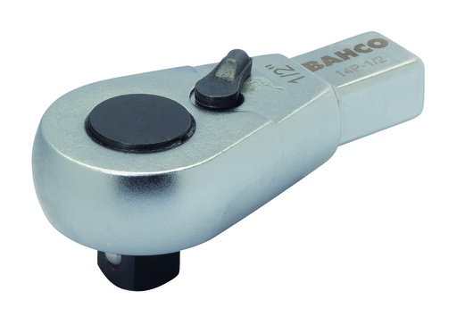 [9P-1/4] Pear ratchet head with rectangular connector 1/4" 9x12mm