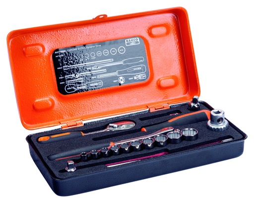 [A6718DZ] Socket set A6700DZ 3/16"-9/16" 18 pcs 1/4"
