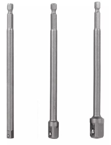 [ADA-3L] Long socket adapter bit set, 3 pc Truper®