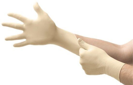 [AN63864090] Disposable latex gloves Ansell Microflex 63-864, 100 pcs, 0,16mm, colour natural,  size L (8,5-9)