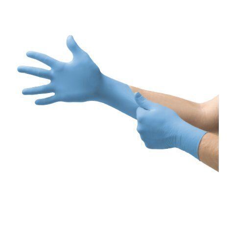 Disposable nitrile gloves Ansell Edge 82-134, 100 pcs, 0,07mm, sky blue, size S (6,5-7)