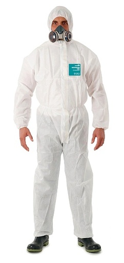 [ANWH18B-00111-05] Disposable coverall Type 5/6 Ansell Alphatec 1800 Standard, white, size XL