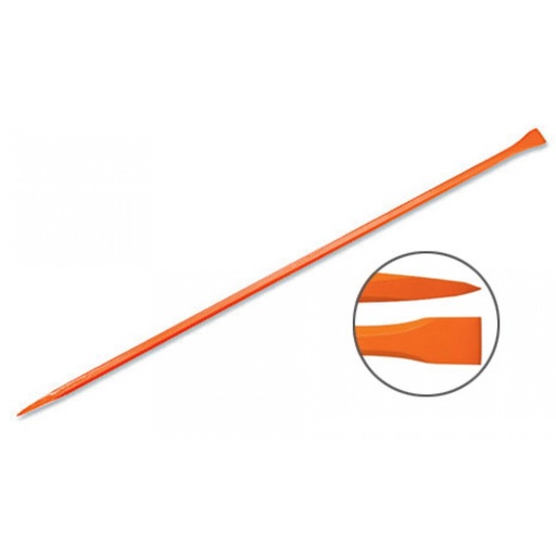 [BAP-125] San Angelo tiesus laužtuvas 3,9kg, 22x1250mm. Vienas galas smailus, kitas 40mm pločio plokščias. Šešiakampis strypas, grūdintas plienas Truper®