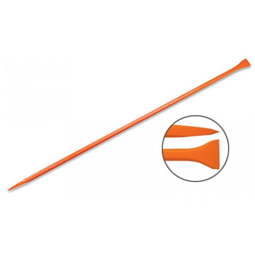 [BAP-150] San Angelo tiesus laužtuvas 6kg, 25x1500mm. Vienas galas smailus, kitas 72mm pločio plokščias. Šešiakampis strypas, grūdintas plienas Truper®