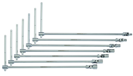 [BE1TS-S7] T-handle flex head nut driver set 7 pcs 7-17mm