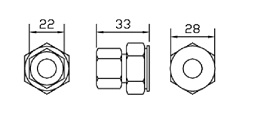 [BE500P2417] Special socket 22mm x 33mm x 28mm