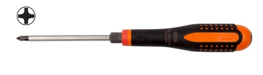 [BE-8610TB] Screwdriver ERGO™ Phillips PH1x100mm with 9mm hex through blade