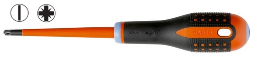 [BE-8720SL] Insulated screwdriver ERGO™ SLIM Combi SL6/PZ2x100mm 1000V VDE