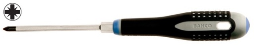 [BE-8828] Screwdriver ERGO™ Pozidriv PZ1x100mm with 9mm hex shank