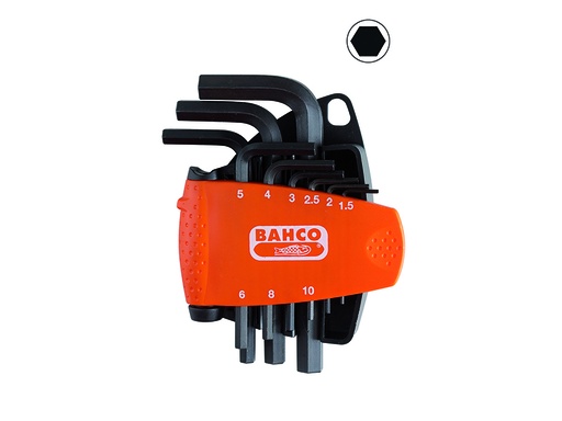 [BE-9578] Offset hexagon key set 1,5-10mm 9 pcs