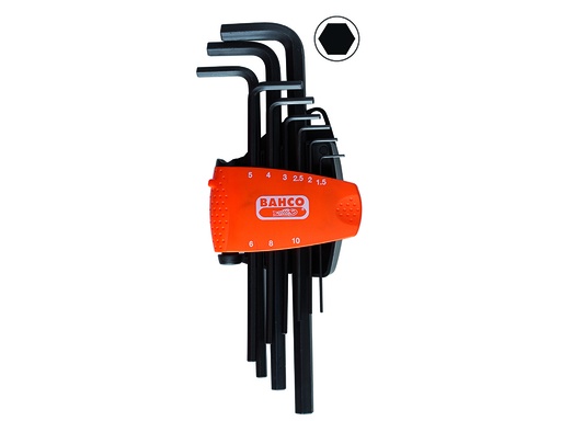 [BE-9588] Pikkade kuuskantvõtmete kmpl 1,5-10mm 9 osa