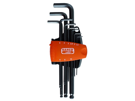 [BE-9678] Hexagonal keys set long ball end 1,5-10mm 9 pcs