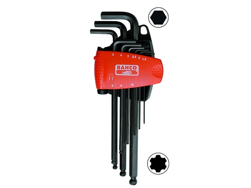[BE-9688] Kuuskantvõtmete kmpl 1,5-10mm 9 osa