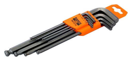[BE-9770] Offset long series ball end hexagon key set 1,5-10mm 9 pcs