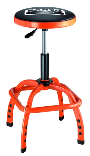 [BLE305] Cushioned pneumatic workshop stool with adjustable height 635-755mm Ø 355 mm max 136kg
