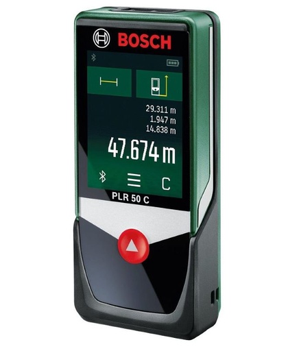 [BO0603672200] Lazerinis atstumo matuoklis Bosch PLR 50 C, ± 2.0 mm, 0.05 - 50 m