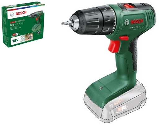 [BO06039D8000] Cordless drill Bosch EasyDrill 18V-40, SOLO, 0-430 / 1.630 min.-1