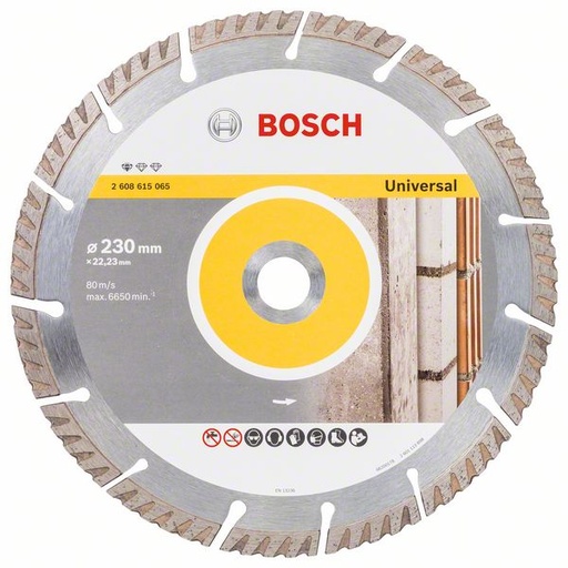 [BO2608615065] Teemantlõikeketas 230x2.6x22.23mm, segment