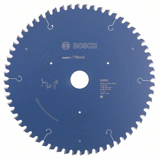 [BO2608642530] Bosch pjovimo diskas 254x30x2.4/1.8mm, 60WZ, Expert for Wood