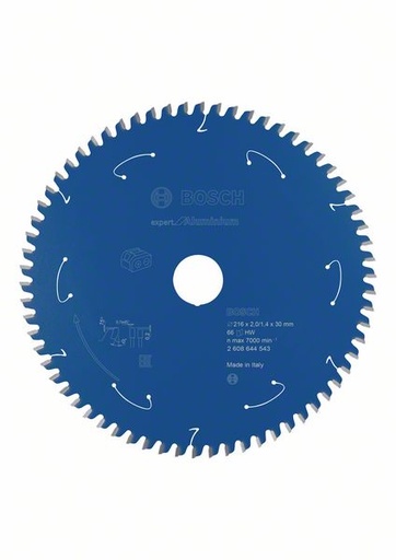 [BO2608644543] Bosch sawblade 216x30x2.0/1.4mm, 66T, Expert Aluminium