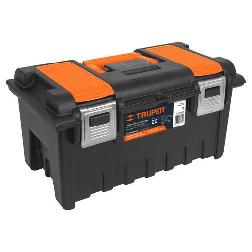 [CHA-22S] Toolbox with lid organizers and metal latches 56cm Truper®