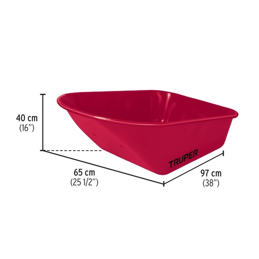 [CO-60] Metalinė talpa karučiui CAT-60ND Truper®
