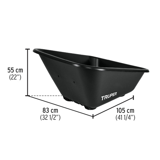 [CO-80P] Rezerves plastmasas tilpne ķerrai TP-8 Truper®