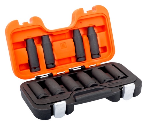 [DD/S10] Deep hexagon impact sockets set 10-19mm 10 pcs 1/2"