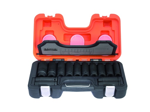 [DD/S14] Deep hexagon impact sockets set 10-27mm 14 pcs 1/2"