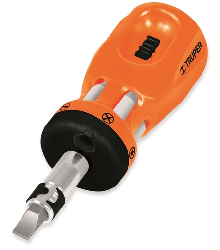 [DTROM-12] Mini narrega kruvikeeraja + 6 kahepoolset otsakut Truper®