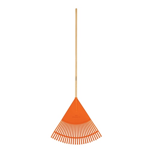 [EP-26F] Leaf rake with wooden shaft and 26 flexible tines, 142cm Truper®