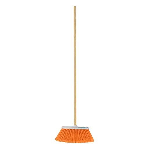 [ES-200C] Universali šluota su PVC šeriais. Plotis 26cm. Medinė rankena 120cm Klintek®