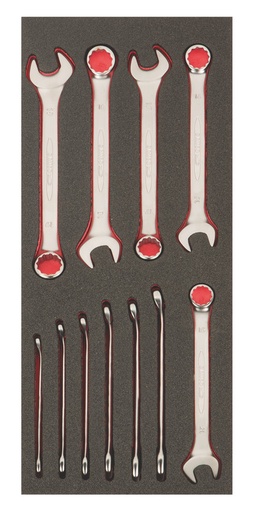 [FF1E3009EH] 111M combination wrench set 11pcs Fit&Go 1/3 - 8-10-11-12-13-14-15-16-17-18-19mm