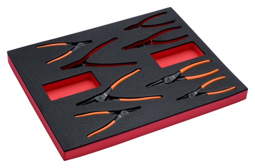 [FF1F4004] Circlip pliers set 8 pcs Fit&Go 2/3 in foam