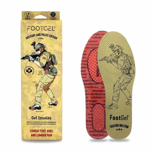 [FG161011] Vidpadžiai Footgel Tactical, dydis 35-38