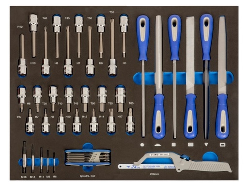 [IFF1A007] 1/4" ja 1/2" padrunotsakute ja viilide kmpl 44 osa 3/3 vahtaluses Irimo