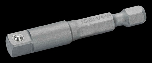 [K6650-1/4P-5P] Adapter 1/4" padrunvõtmetele, 1/4" kuuskant kinnitus