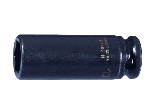 [K7406M-17] Hexagon deep impact socket K7406M 17mm, 3/8"