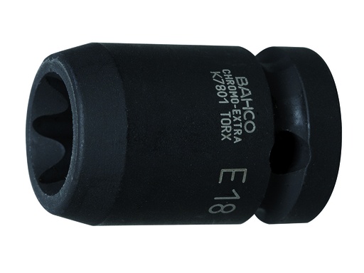 [K7801TORX-E18] Impact socket driver E-TORX K7801 E-18, 1/2"