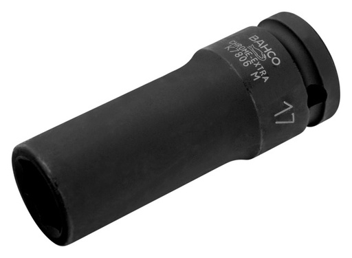 [K7806M-17] Hexagon deep impact socket K7806M 17mm 1/2"