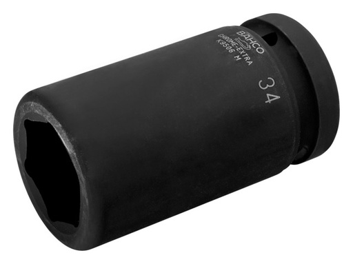 [K9506M-24] Hexagon deep impact socket K9506M 24mm, 1"
